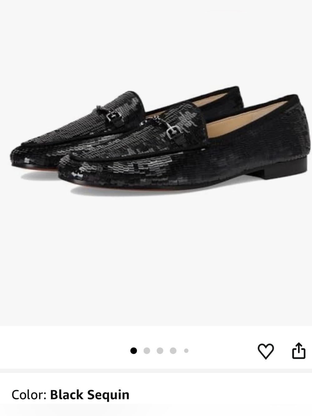 Sam Edelman Women's Loraine Loafer
Color: Black Sequin size 6 new/no box - Picture 2 of 16